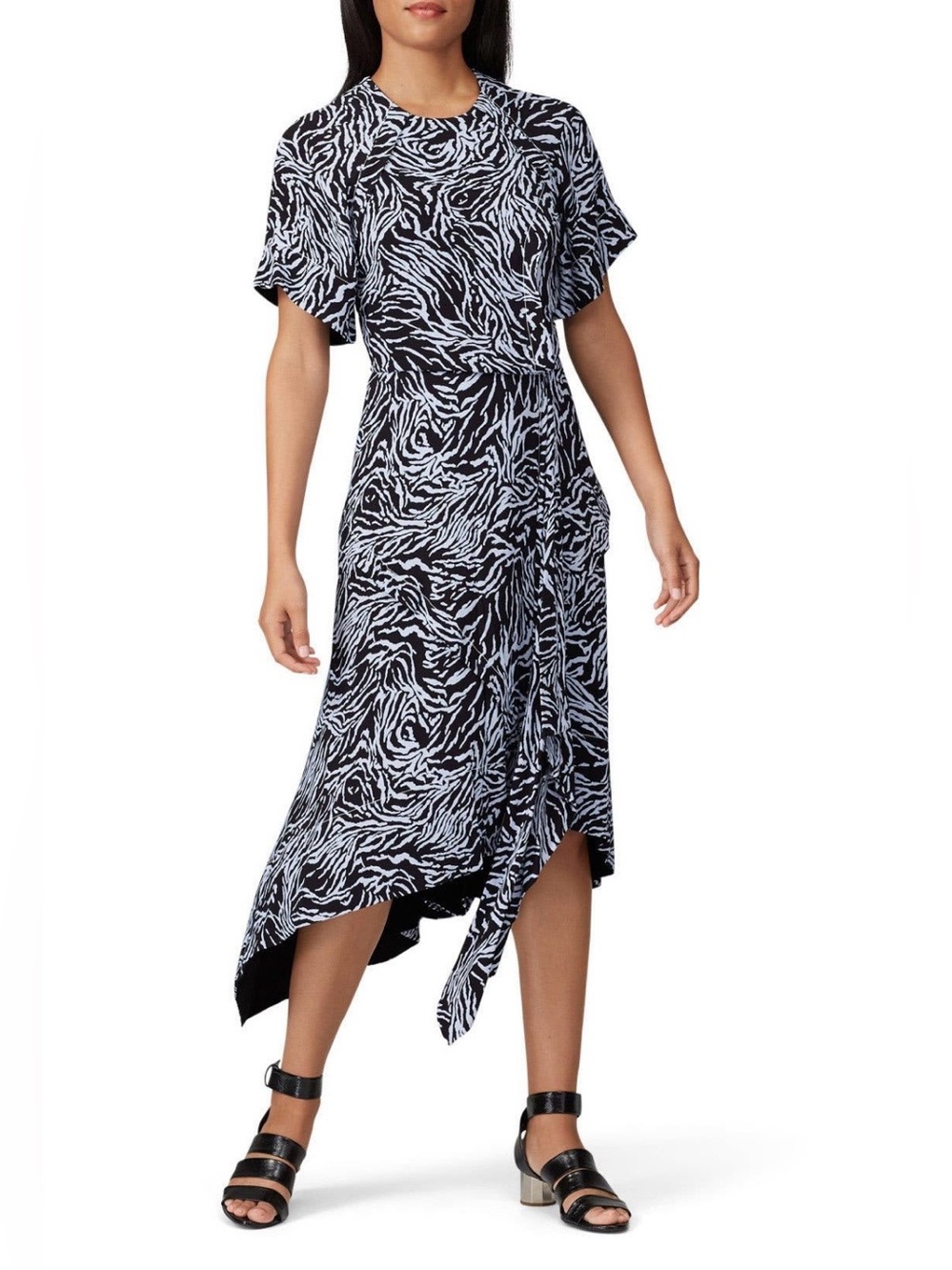 Proenza Schouler~Short Sleeve Draped Midi Dress~Size 4~$890~